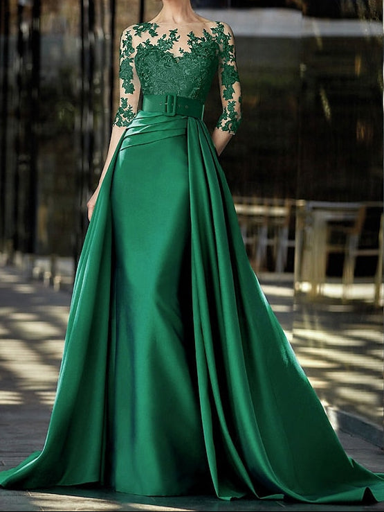 Sweep Brush Formal Gown Train Dress Elegant / A-Line Evening