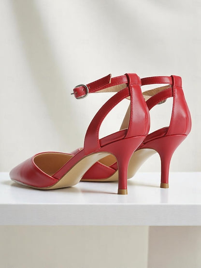 Gold Heels Ankle Strap Glitter Women's