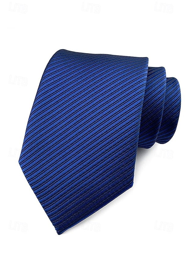 striped satin tie Men's