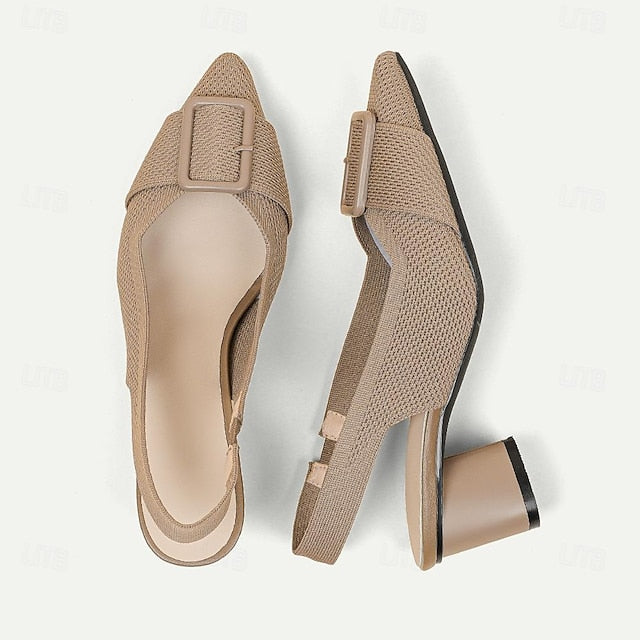 Plus Size Outdoor Flyknit Women's Shoes Heels Wedding