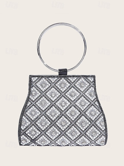 Women's Evening Rhinestone – Clutch Embellished Bag