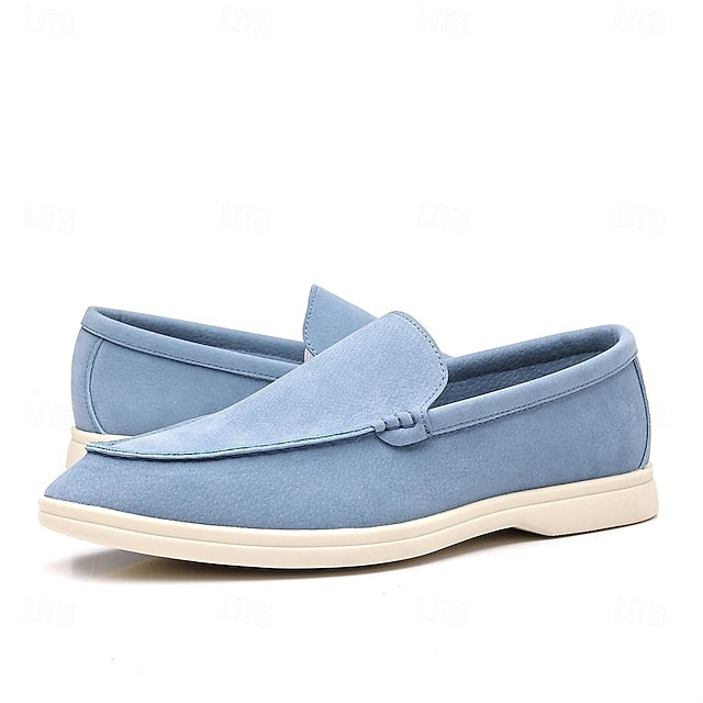 – Slip-On Loafers Blue Casual Faux Light Breathable Men's