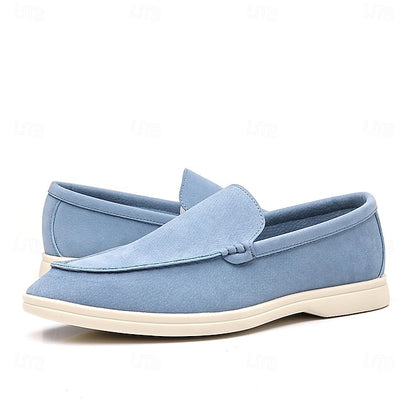 – Slip-On Loafers Blue Casual Faux Light Breathable Men's