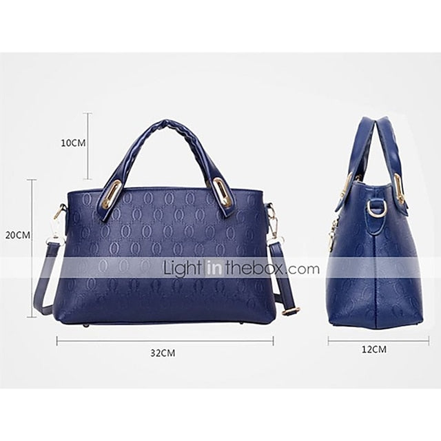 4 Bag Leather Purse PU Women's Pieces Set