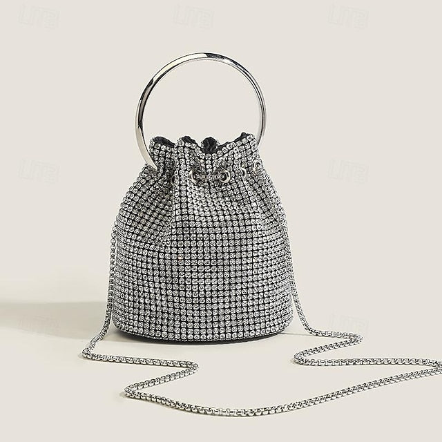 Women's PU Bag Chain Clutch Evening Wedding Leather Party