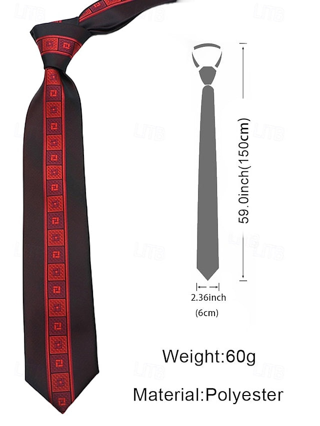 Pattern with Polyester Men's Necktie Classic