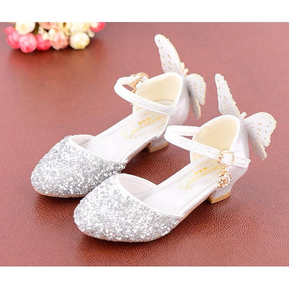 Butterfly-Embellished Sparkling Flats Girls' – Ballet
