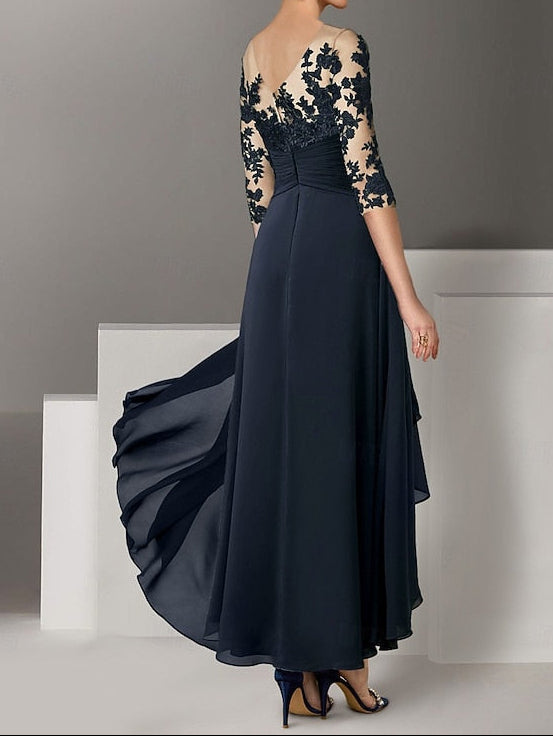 Asymmetrical Guest Dress Wedding A-Line Elegant Cocktail Dresses