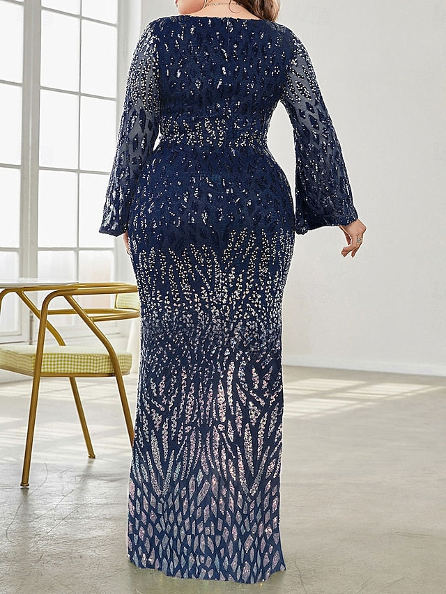 Elegant Party Bride the Size Plus Dress of Curve Mother V