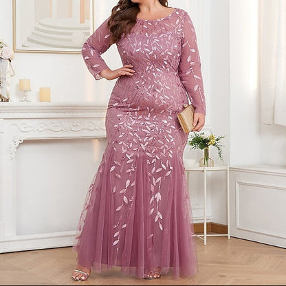 Gown Floor Evening Sparkle Formal Mermaid Trumpet Dress /