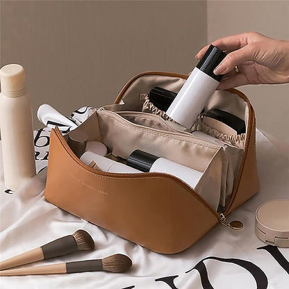 Women's Cosmetic Makeup Handbag Leather PU Bag Travel
