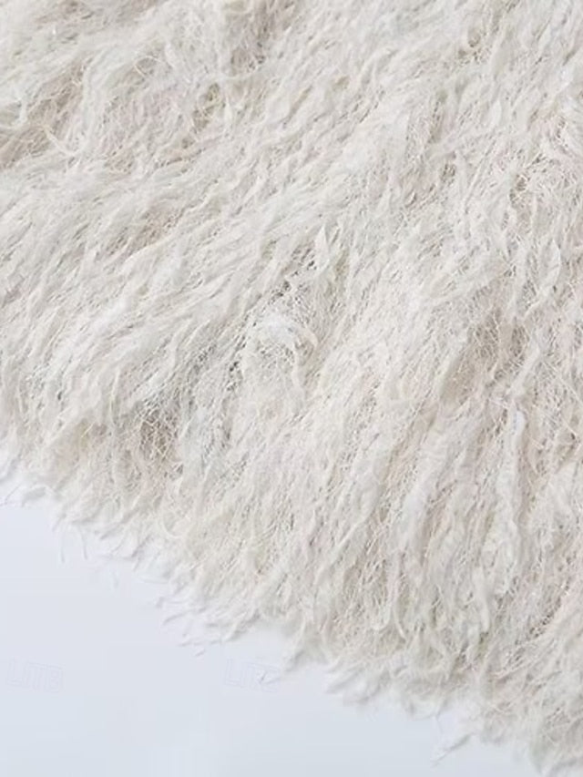 Leathers Faux Women's Fur Furs Comfortable Coat