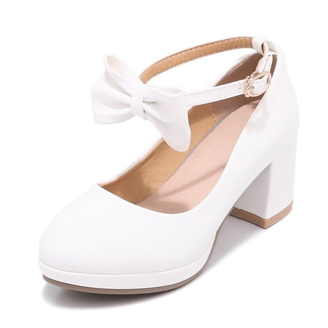 Weddings Shoes White Mary Jane for Girls' Bow - Perfect