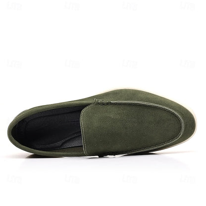 – Slip-On Loafers Blue Casual Faux Light Breathable Men's