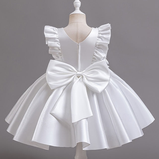 Sleeveless Dress Girls' Wedding Toddler Party Floral