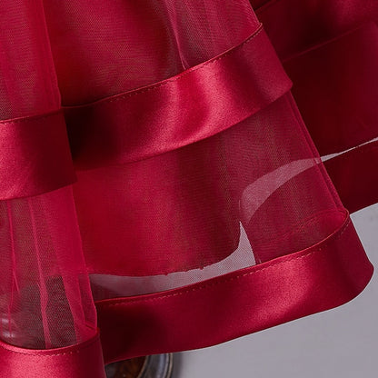 Festival Girls' Dress Party Kids Wedding Sequin Sleeveless