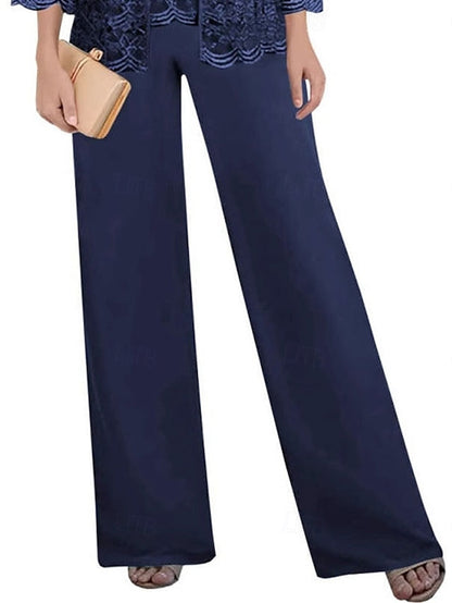 Guest Mother Bride Square Pantsuit of Elegant Dress the Wedding