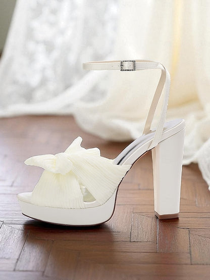 with Women's Ankle High Platform Strap Sandals Heel White