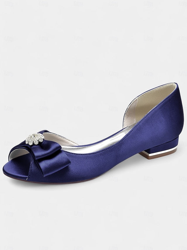 satin a luxurious in crafted Elegant flats sparkling with