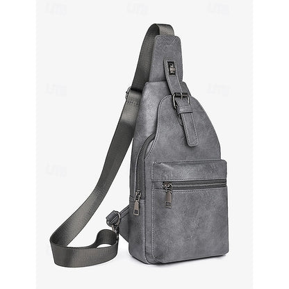 with Sling Faux Brown Bag Women's Leather Crossbody