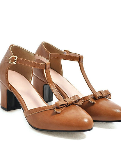 1950s Vintage Shoes 20s Chunky T-strap heels Roaring Heels Retro