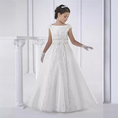 Girl Formal Flower Girls' Dress Kid's Lace