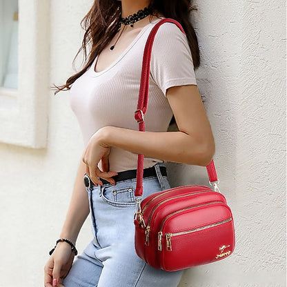 Leather Bag Dome Crossbody Shoulder PU Women's