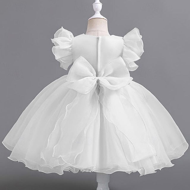 Girls' Party Sleeveless Dress Sequin Floral Wedding Kids