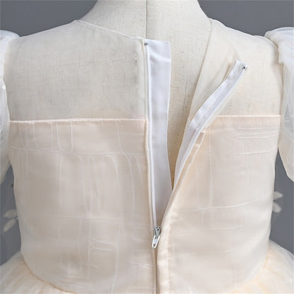 Flower Dress Kids Girls' Girl Solid Color Party