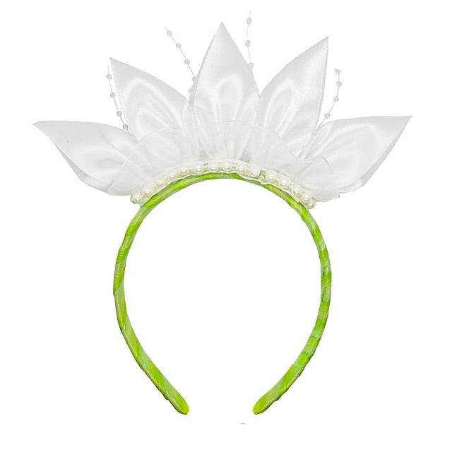 Girl Fairytale Princess Theme Dress Bell Tinker Flower Tiana