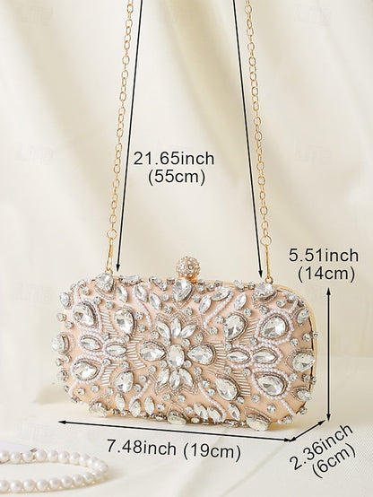 Bag Women's Clutch Crystal-Embellished