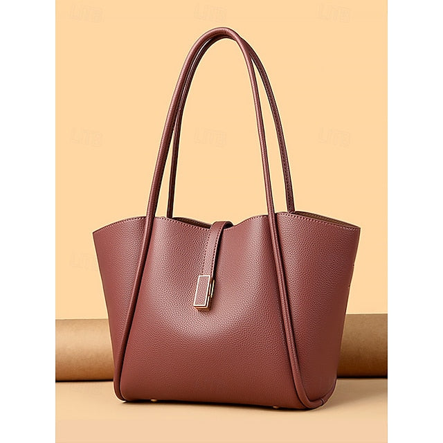 Green Women's Bag Faux Leather Tote