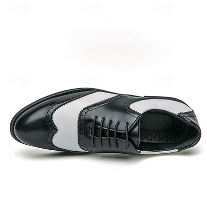 White and Shoes in Wingtip Oxford Men's Two-Tone Brogue