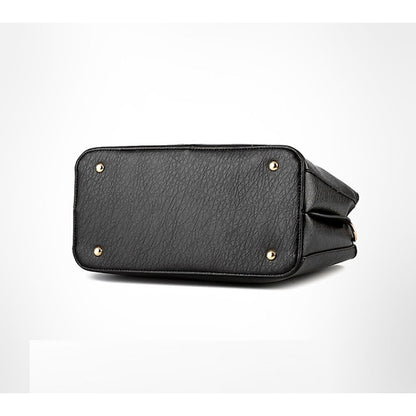 Leather Women's Green Elegant Handbag Faux – Structured