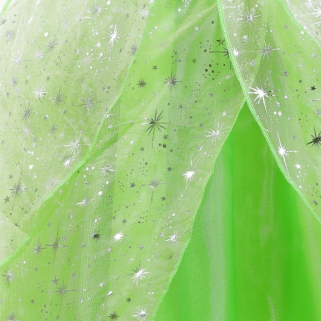 Princess Tinker Girl Dress Theme Flower Fairytale Bell Tiana