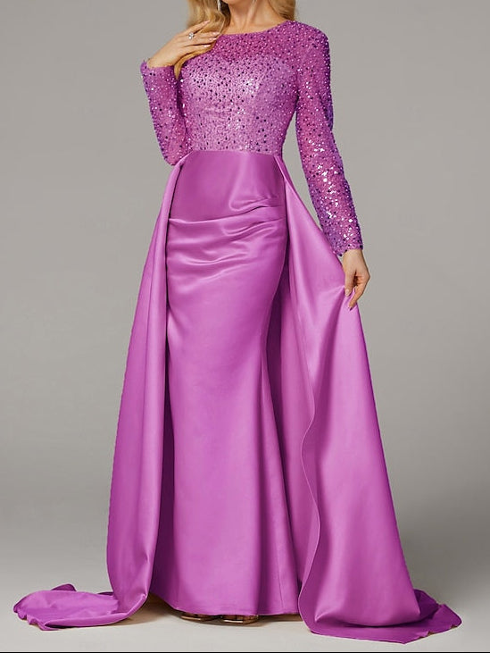 Carnival Masquerade Mermaid Evening Elegant Floor Dress Gown