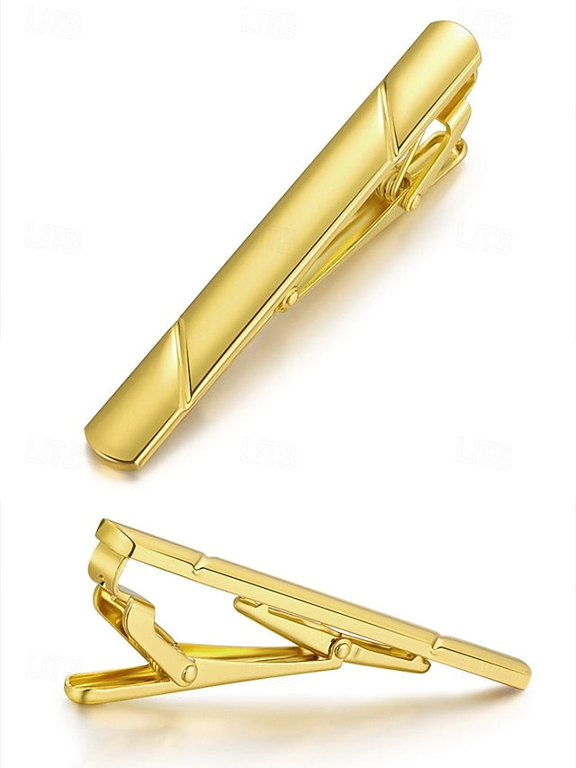 Men's Classic 7 Colors Tie Metal - Clip Available