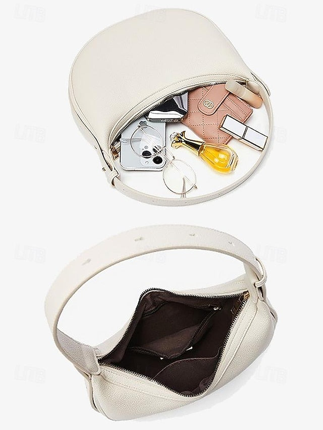 Crescent Elegant Shoulder White - Bag Women's Stylish