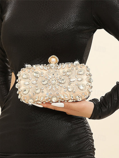 Bag Women's Clutch Crystal-Embellished