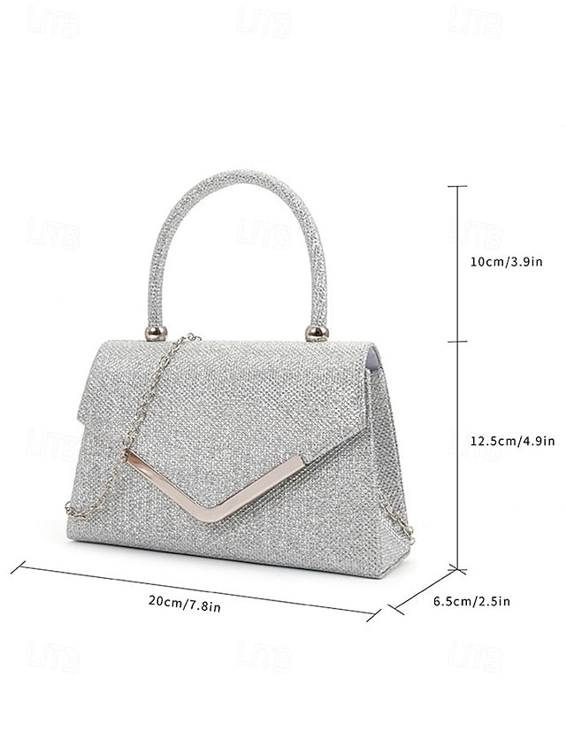 Glitter Chain Strap Bag Evening with Women's Clutch –