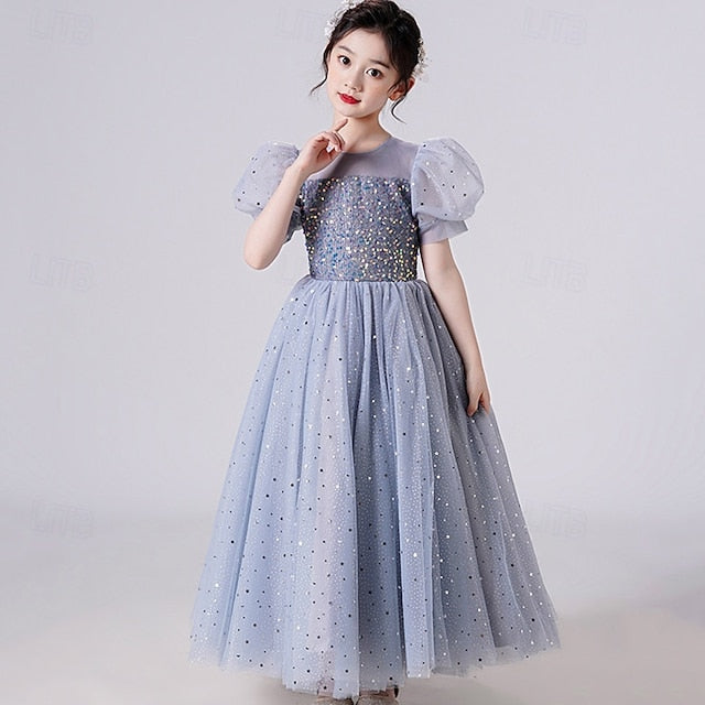 Girl Girls' Dress Kid's Princess Flower