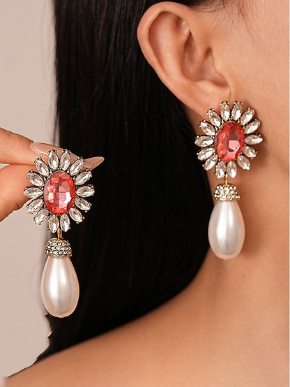 with Set Earrings Jewelry Pearl Women's