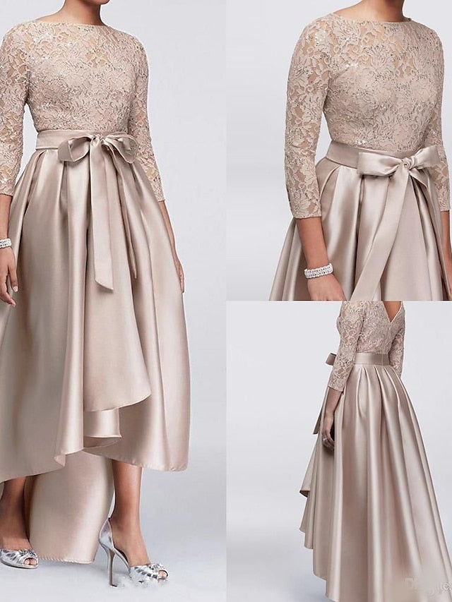 the Bride Mother of Size Wedding Dress Plus Elegant A-Line Guest