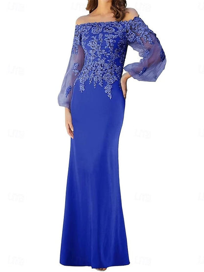 Shoulder / Bride Mother the of Elegant Mermaid Trumpet Off Dress