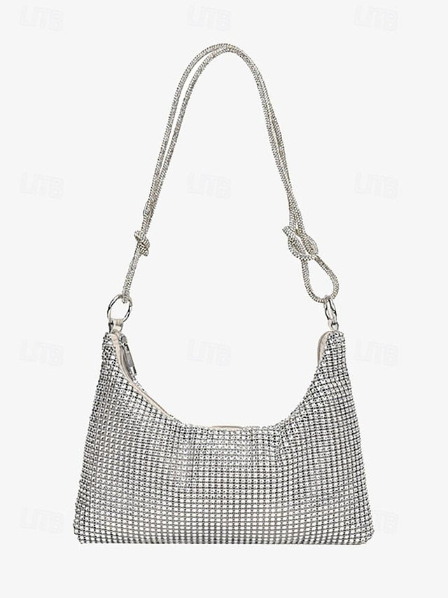 Bag Elegant Handbag Evening Rhinestone Shoulder – Women's
