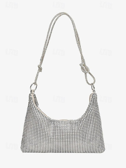 Bag Elegant Handbag Evening Rhinestone Shoulder – Women's