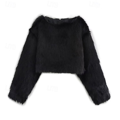 Coat Warm Leathers Comfortable Women's Fur Furs Faux