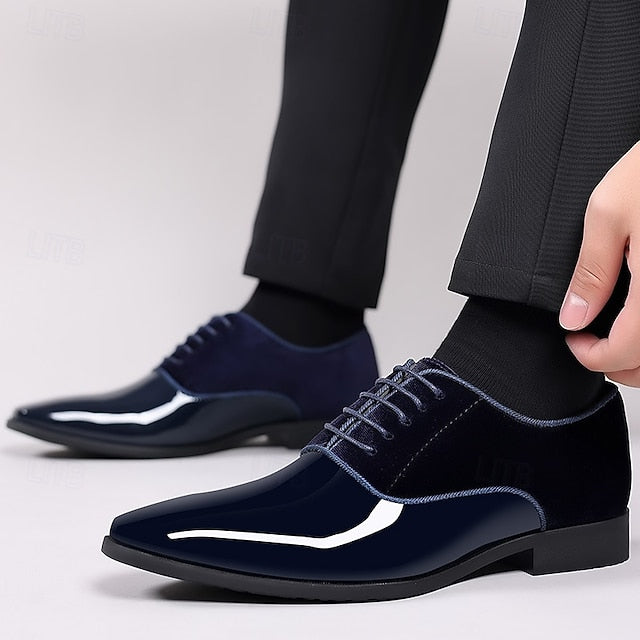 Men's with Leather Shoes Navy Oxford Blue