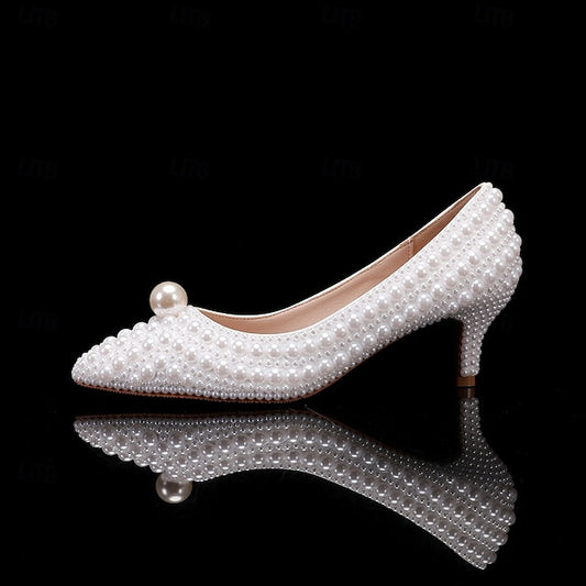 Women's Wedding Party White Shoes
