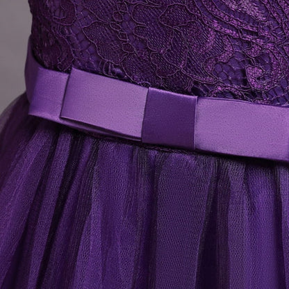 Dress Plain Kids Line Floral Party A Girls' Little